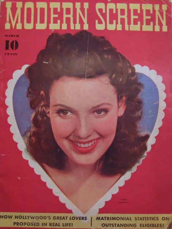 MODERN SCREEN magazine cover Issue 124 March 1941